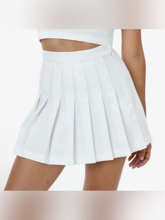 American Apparel Dresses & Skirts - American Apparel Women’s White Pleated Tennis Mini Skirt Size Medium